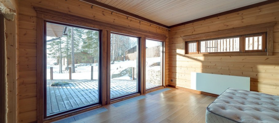 Тиккурила имитация бруса в интерьере