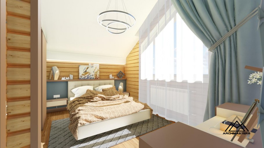 Спальня в финском стиле