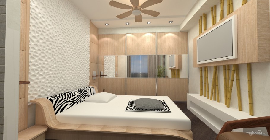 Проект малогабаритной спальни