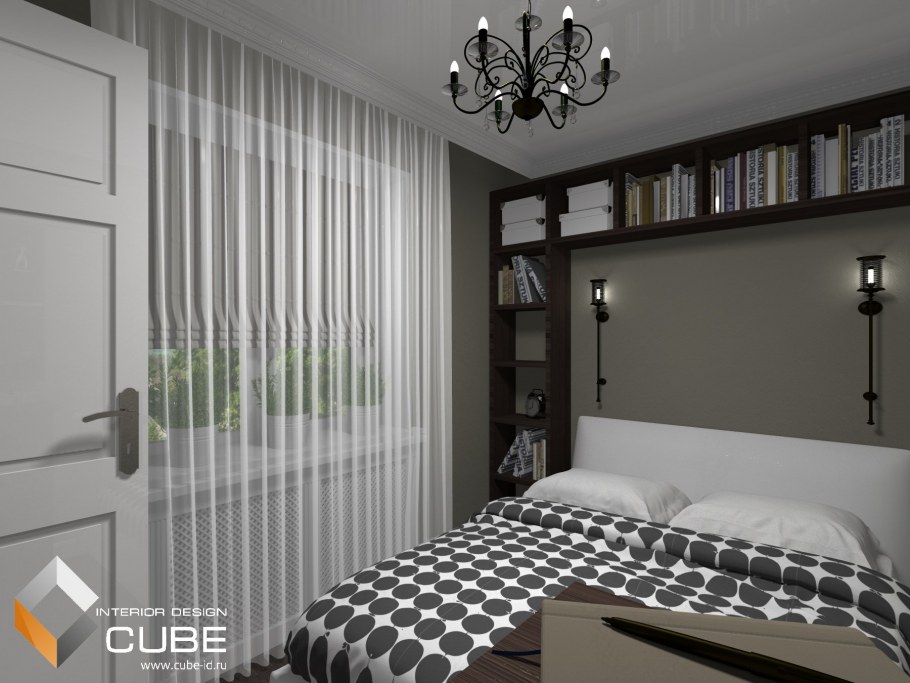 Комната школьницы малогабаритной спальни стиль Минимализм