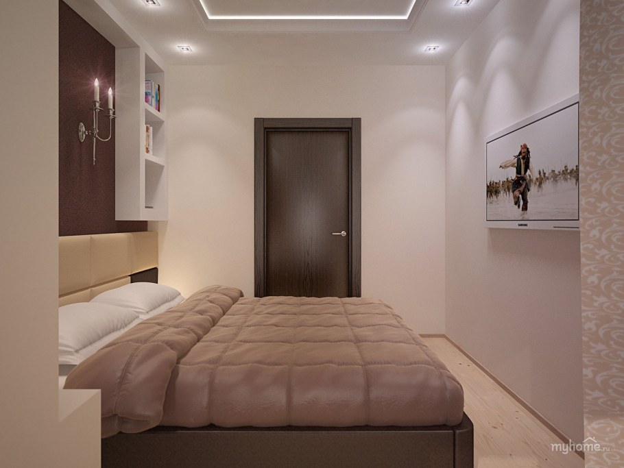 Пример ремонта спальни в малогабаритной квартире