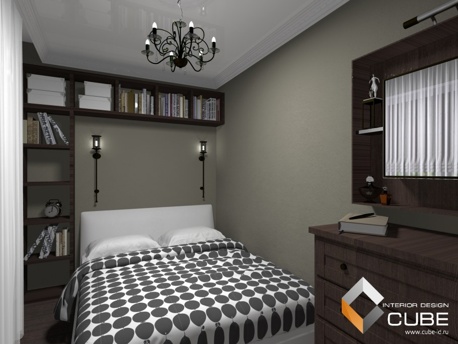 Интерьер спальни в малогабаритной квартире