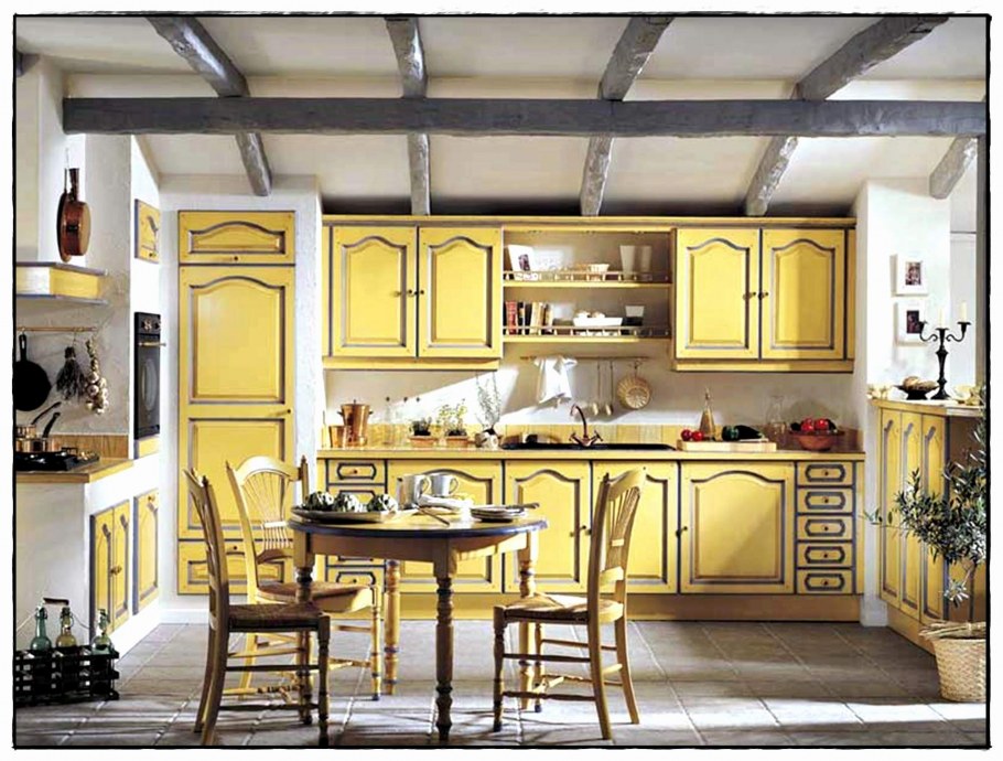 Желтые кухни