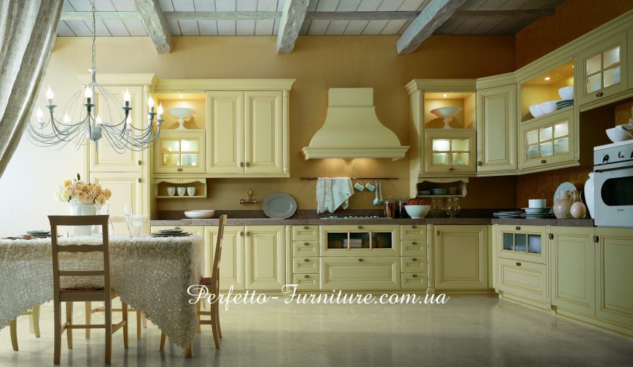 Кухня Прованс зеленая Лорен