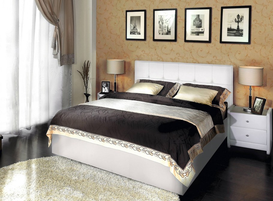 Кровать Аскона Greta 200*160 к/з Экотекс Venge