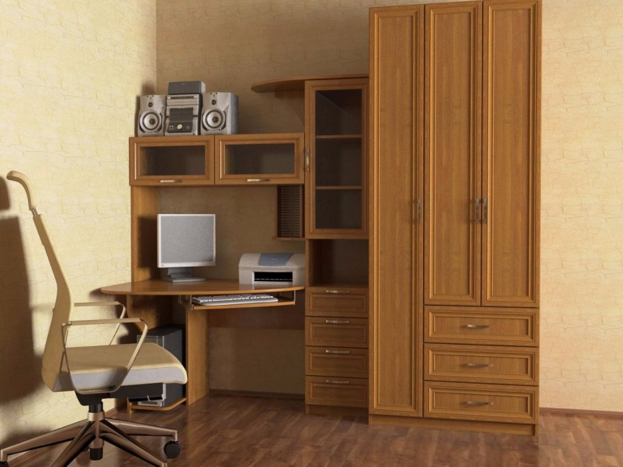 Стенка с угловым столом