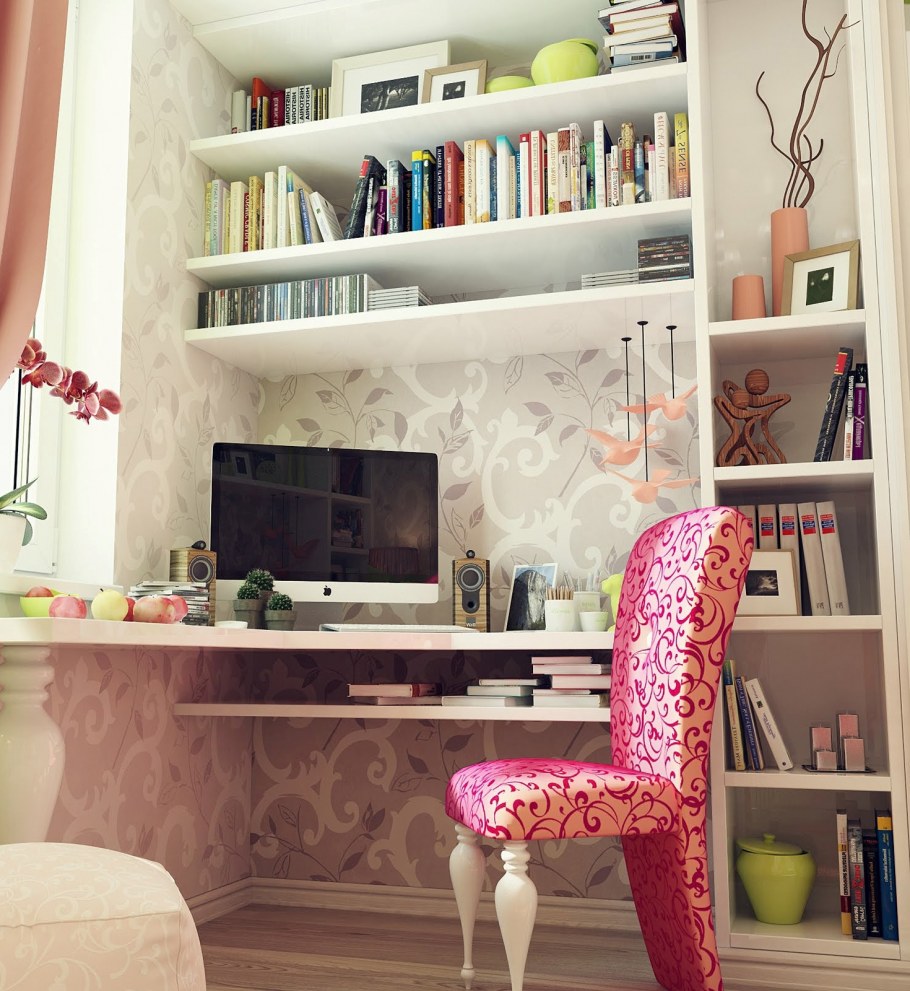 Стол в детскую вдоль окна