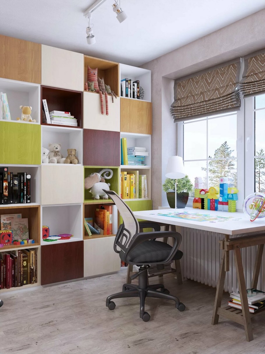 Шкаф вокруг окна