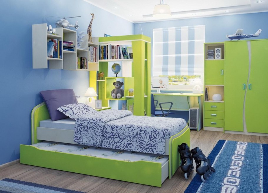 Спальня piccola MK-4619-Pi кровать тумбочка шкаф розовый/белый