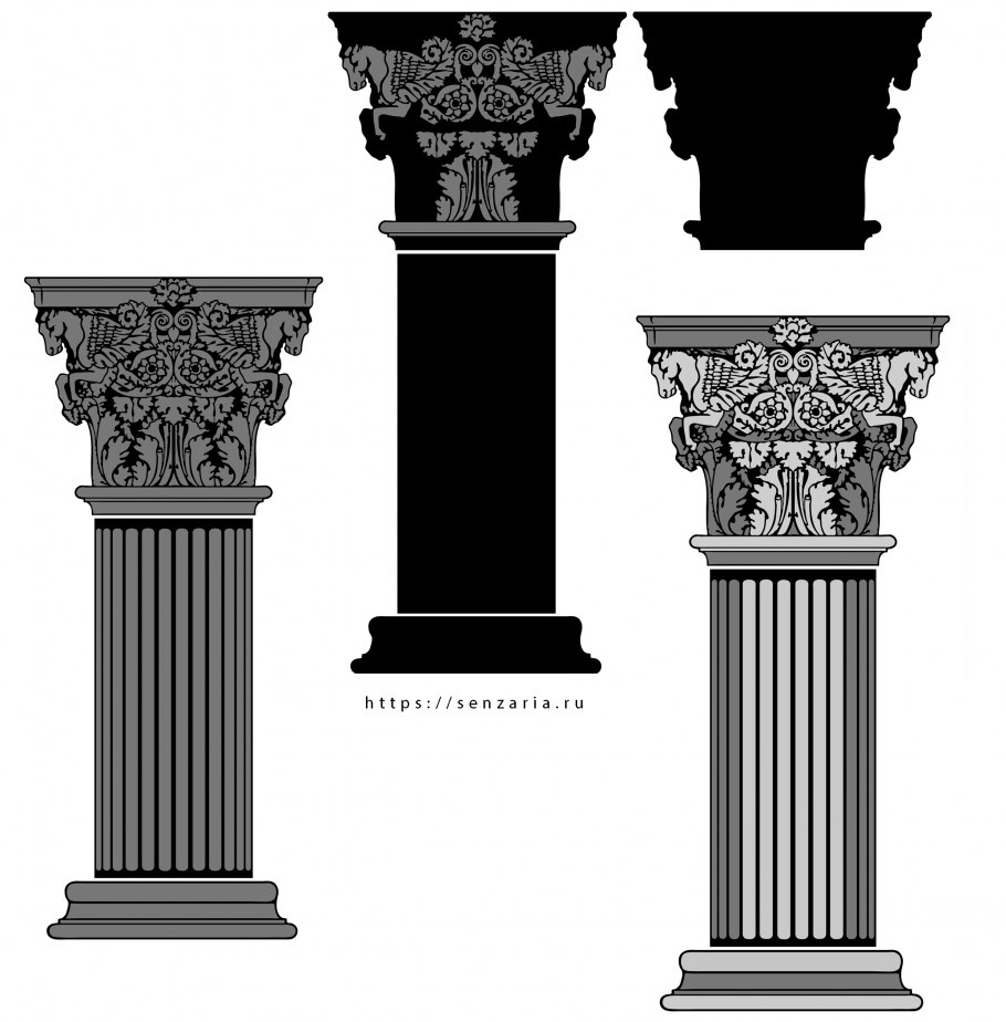 Колонны в интерьере