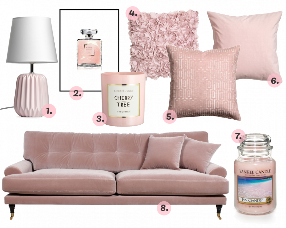 Спальня в пудровых оттенках