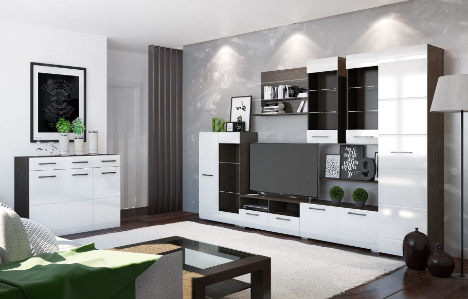 Гостиная венге Ненси 1 глянец