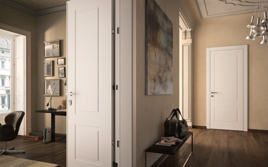 Бело бежевые интерьер дизайн коридор Минимализм