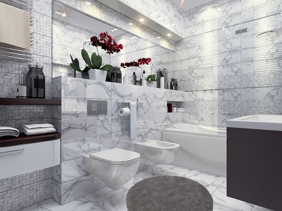 Marble trend керамогранит k-1000/LR/30x60 Carrara