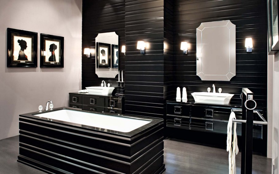 Тумба с раковиной арт деко