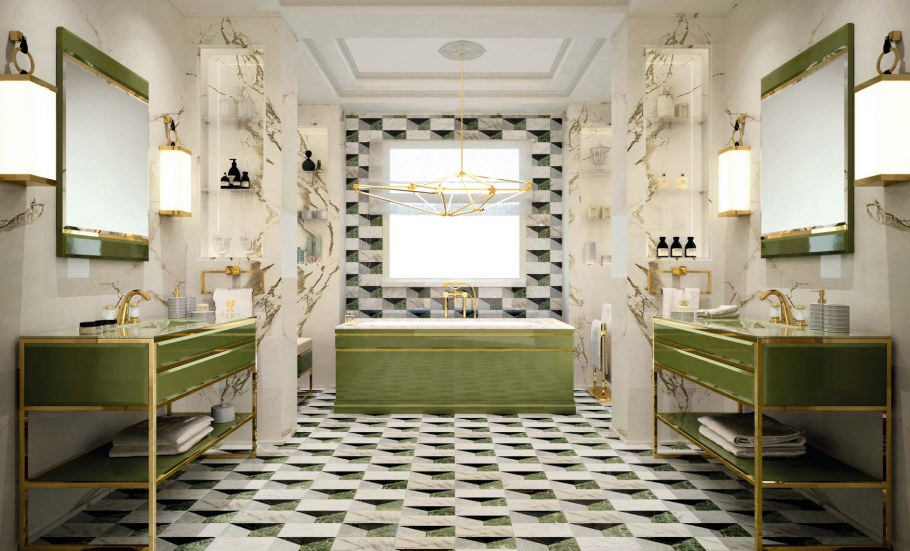 Мебель для ванны арт деко