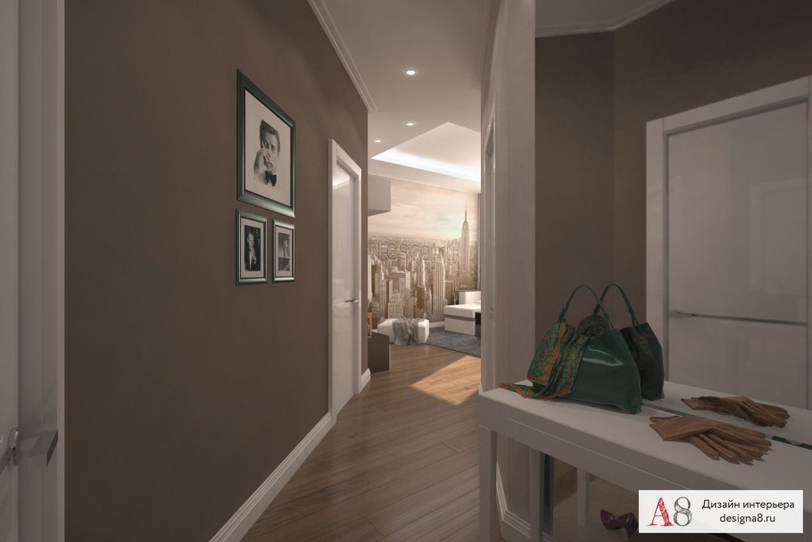 Прихожая в интерьере двухкомнатной квартиры