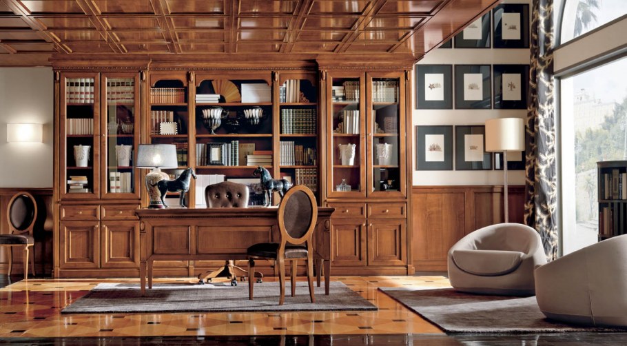 Кабинет из дерева