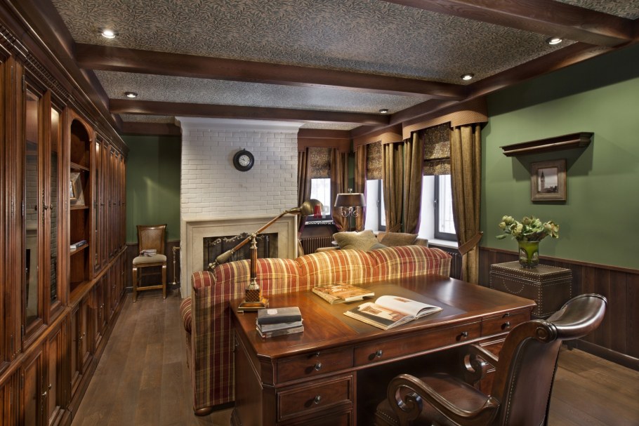 Интерьер кабинета в колониальном стиле