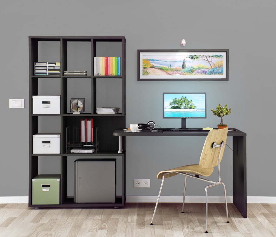 Техно сб-2303 стеллаж со столом феррара