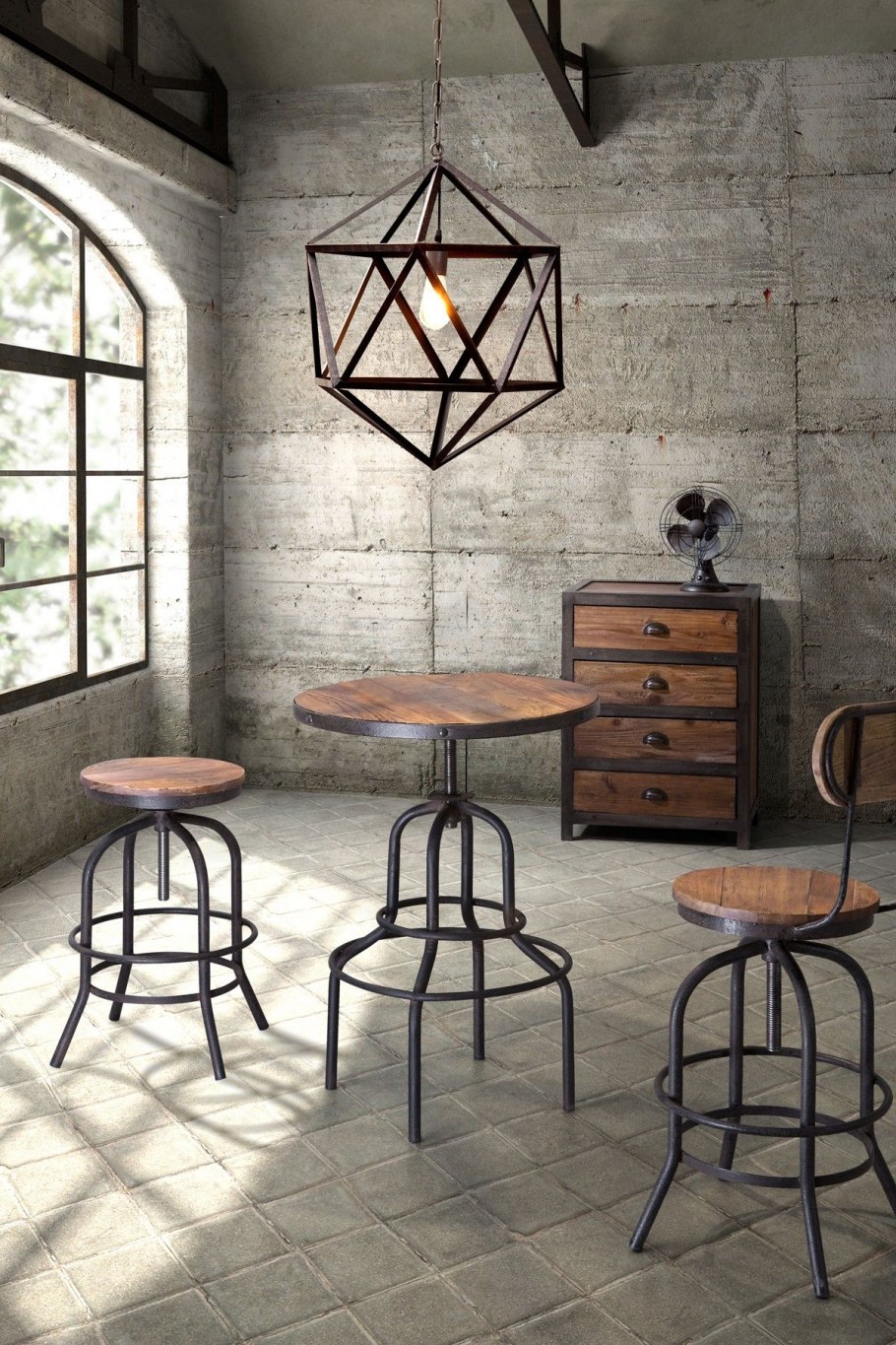 Мебель в стиле индустриал
