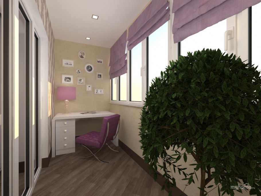 Сиреневый балкон