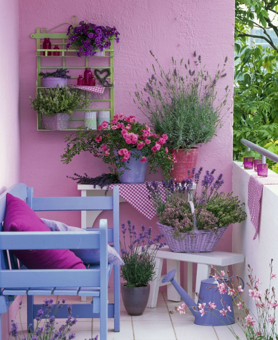 Балкон в цвете Лаванда