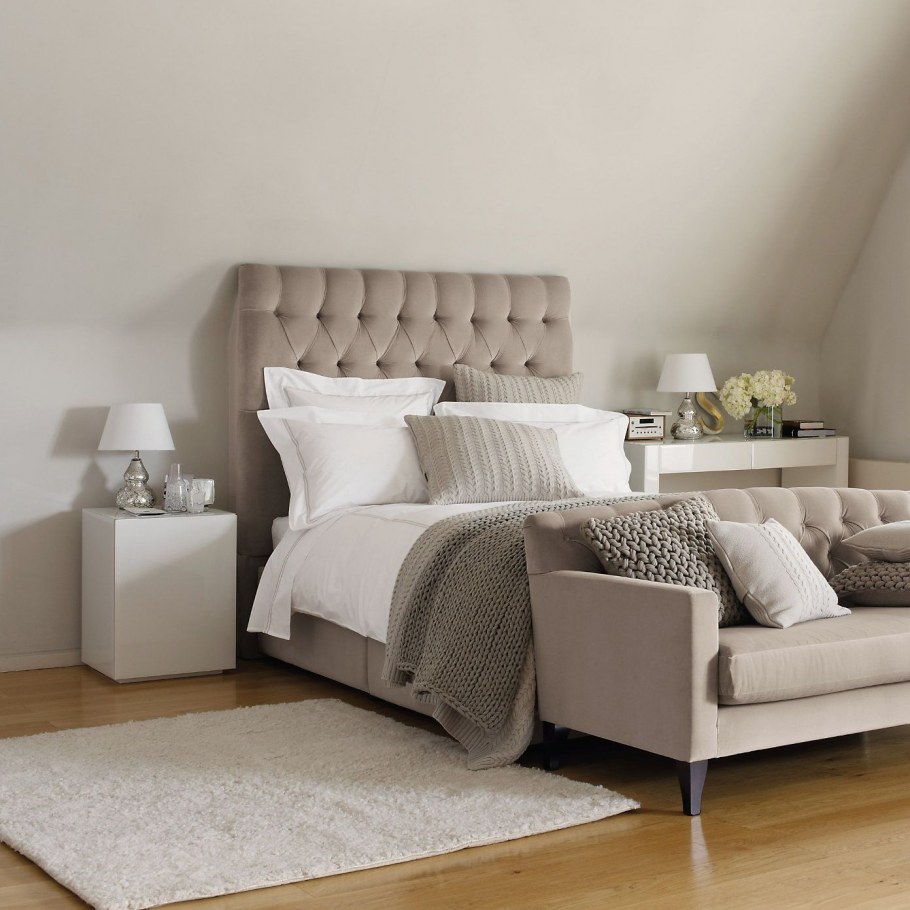 Интерьер спальни зимой