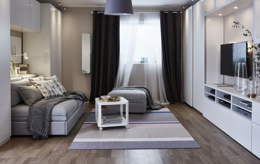 Спальня гостиная икеа