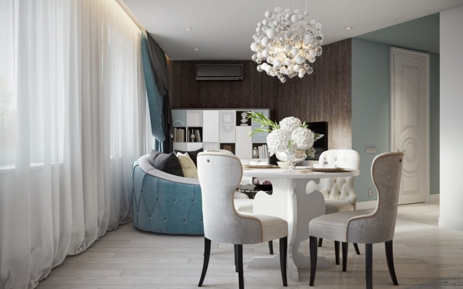 Серый цвет в интерьере спальни