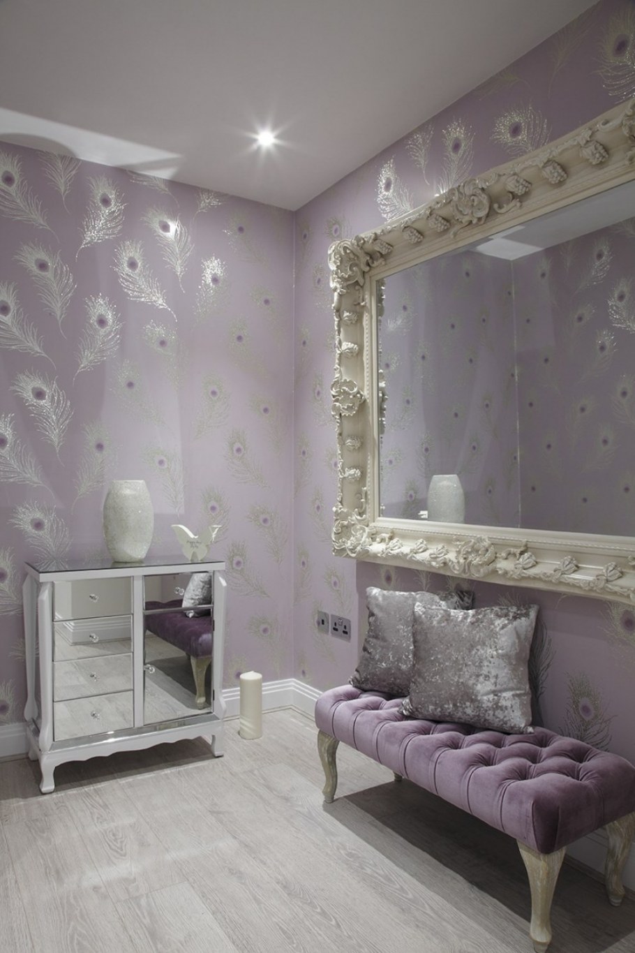 Жемчужно-серый цвет стен