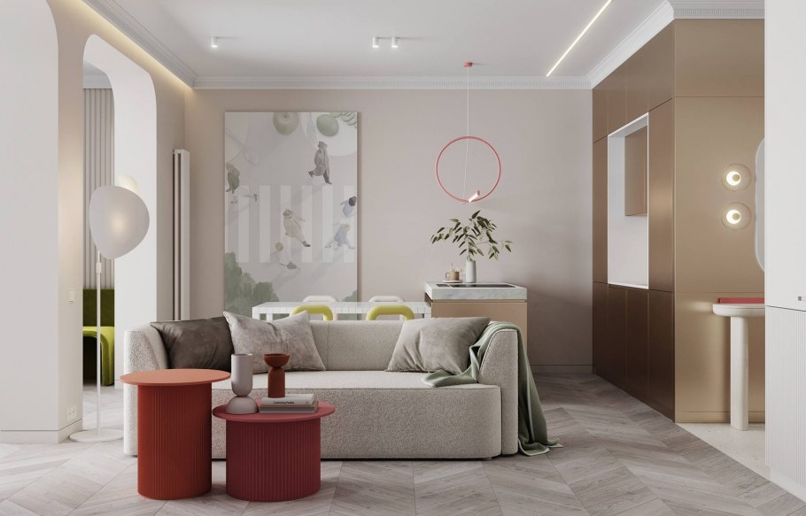 Светлая гостиная