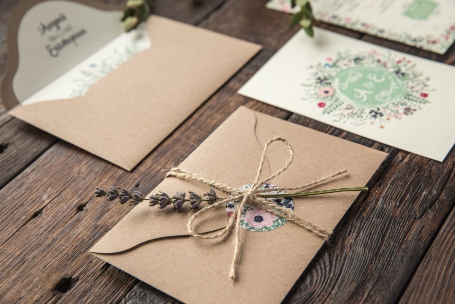 Приглашение в рустикальном стиле