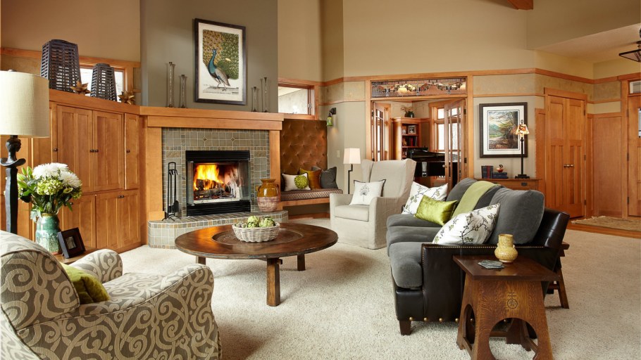 Камин в интерьере