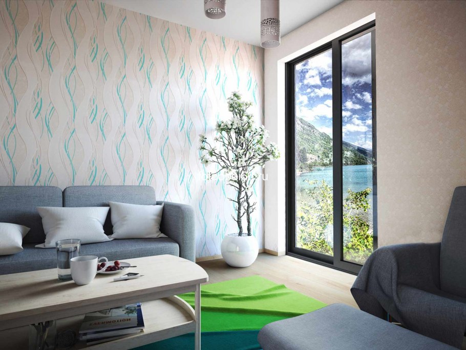 Сочетание обоев компаньонов в интерьере