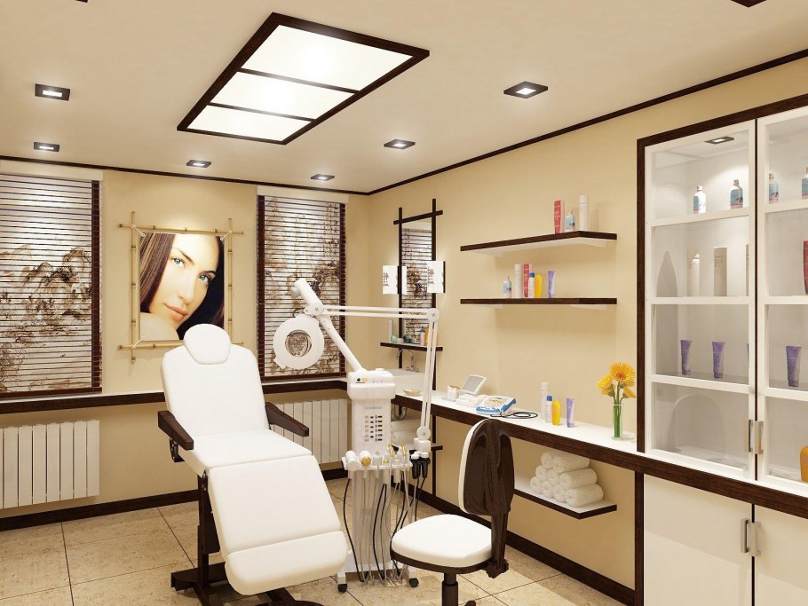 Необычный интерьер салона красоты