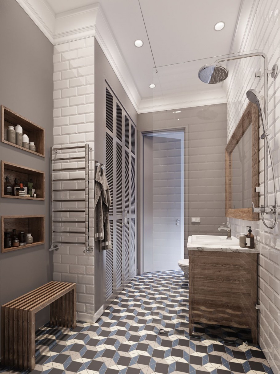 Ванная в коридоре