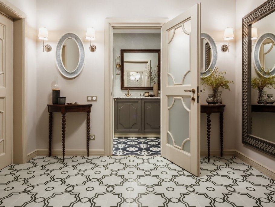 Плитка в коридор в стиле Прованс