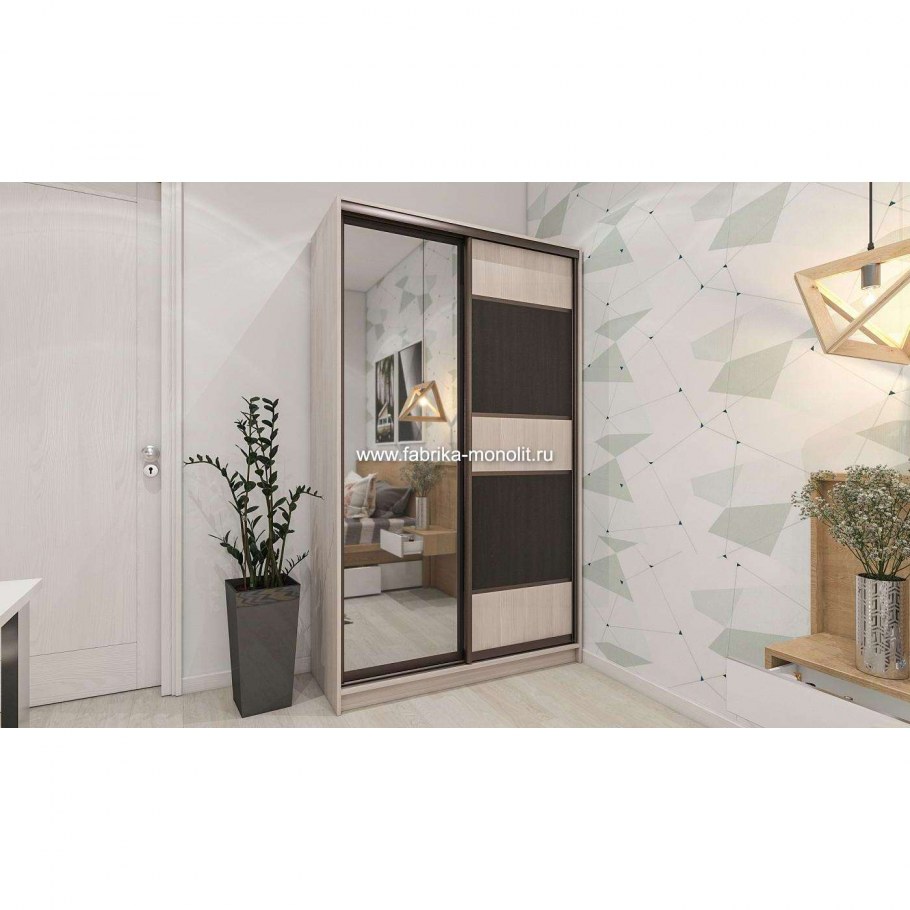 Шкаф-купе ШК-05 дуб молочный