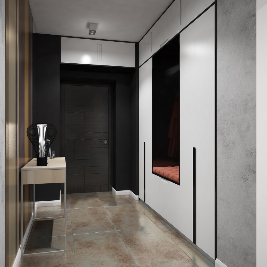 Коридор в стиле Хай тек