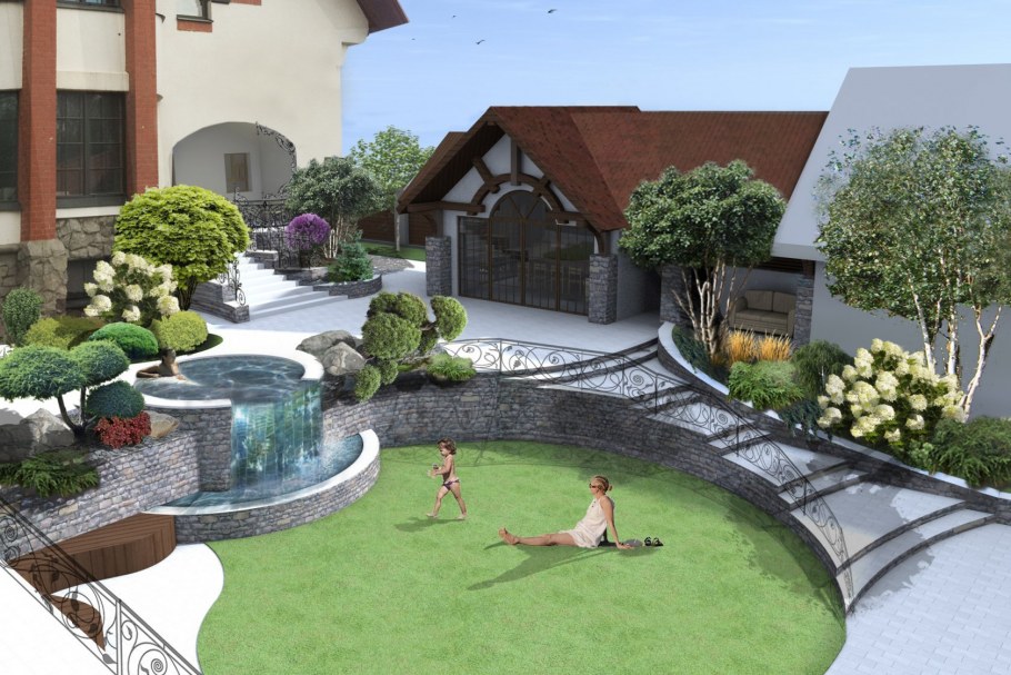 Ландшафт придомовой территории