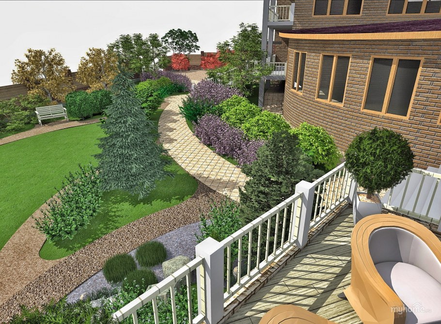 Дизайн участка 6 сотов в Волгограде