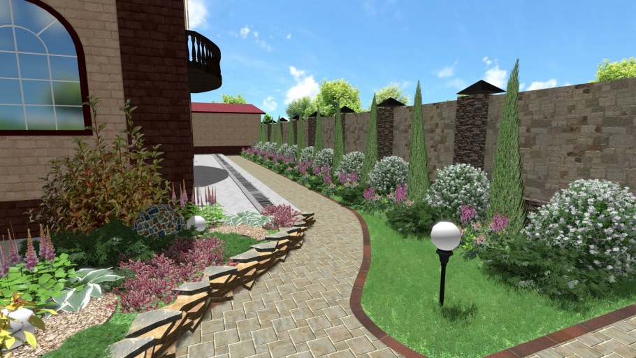 Благоустройство дачного участка фото