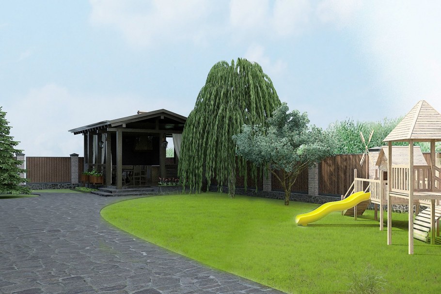 Ландшафт придомовой территории