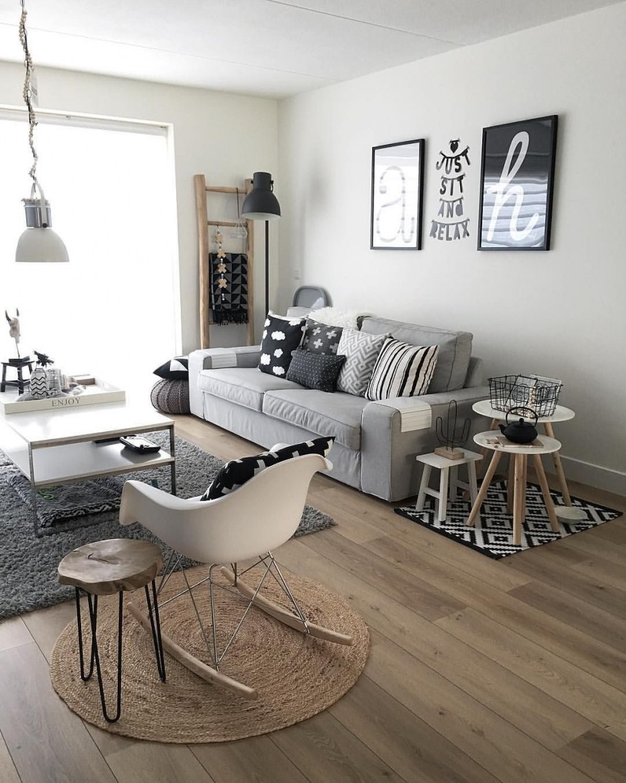 Гостиная в стиле Сканди