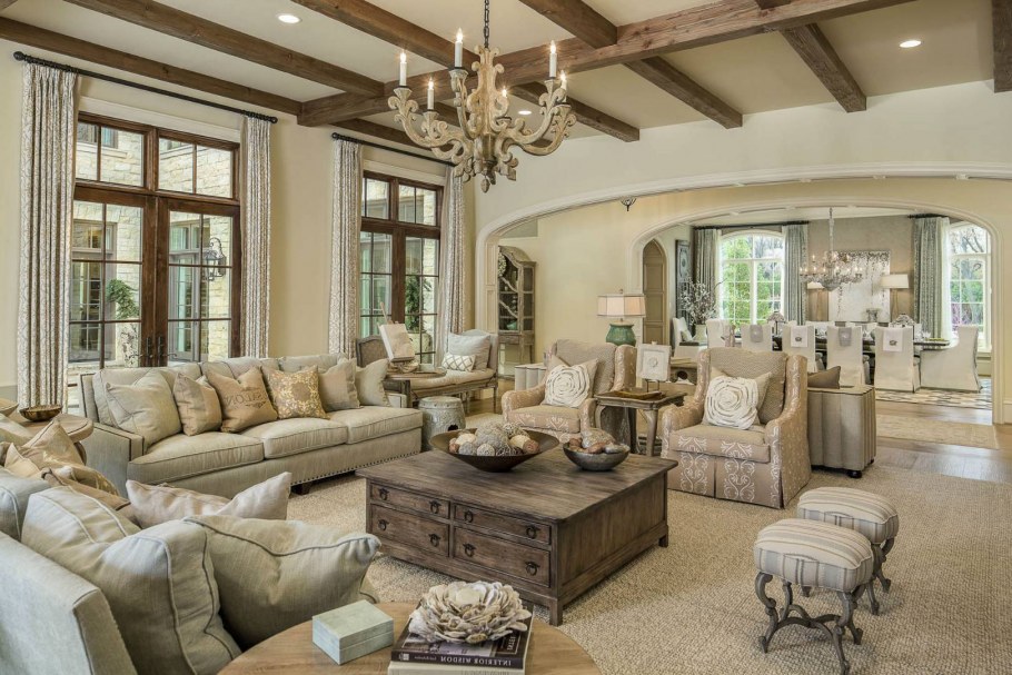 Гостиная Кантри Прованс