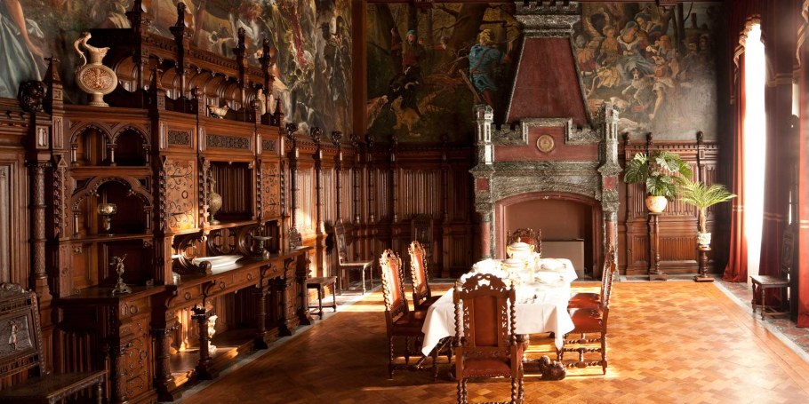 Замок Людвига баварского Нойшванштайн интерьеры