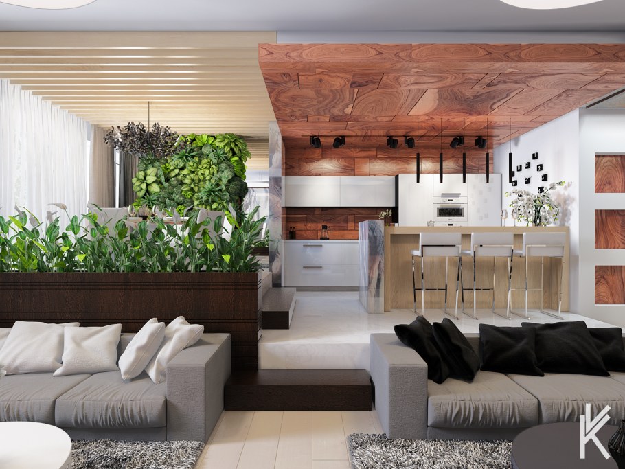 Газон в интерьере