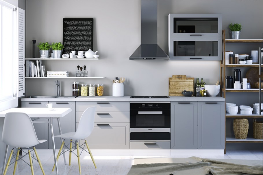 Кухня прямая расстановка