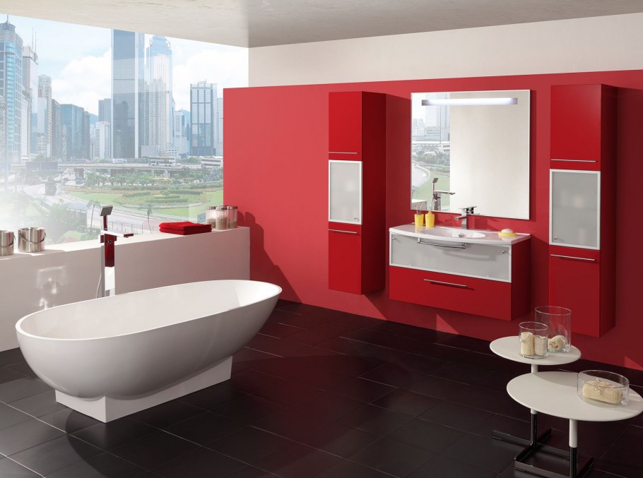 Раковина цвет и стиль Техно 105 с полотенцедержателем